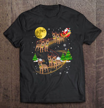 Load image into Gallery viewer, Border Terrier Dog Reindeer Christmas T-Shirt, Ladies T-Shirt, LongSleeve, Sweatshirt, Hoodie 2D
