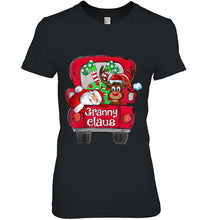 Load image into Gallery viewer, Granny Claus Santa Claus Reindeer Red Truck Christmas T-Shirt, Ladies T-Shirt, LongSleeve, Sweatshirt, Hoodie 2D
