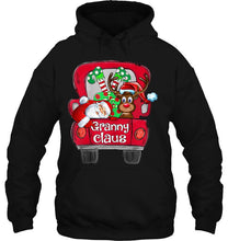 Load image into Gallery viewer, Granny Claus Santa Claus Reindeer Red Truck Christmas T-Shirt, Ladies T-Shirt, LongSleeve, Sweatshirt, Hoodie 2D
