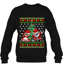 Load image into Gallery viewer, African American Dabbing Santa Mrs Claus Christmas Tree T-Shirt, Ladies T-Shirt, LongSleeve, Sweatshirt, Hoodie 2D
