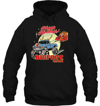 Load image into Gallery viewer, Happy Holidays Bigfoot Reindeer Monster Truck Santa Claus Christmas T-Shirt, Ladies T-Shirt, LongSleeve, Sweatshirt, Hoodie 2D
