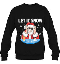 Load image into Gallery viewer, Let It Snow Funny Santa Claus Cocaine Christmas Version2 T-Shirt, Ladies T-Shirt, LongSleeve, Sweatshirt, Hoodie 2D
