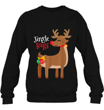 Load image into Gallery viewer, Jingle Balls Reindeer Christmas T-Shirt, Ladies T-Shirt, LongSleeve, Sweatshirt, Hoodie 2D

