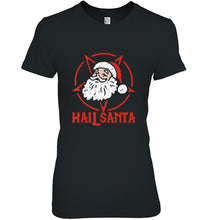 Load image into Gallery viewer, Hail Santa Hail Metal Santa Claus Christmas T-Shirt, Ladies T-Shirt, LongSleeve, Sweatshirt, Hoodie 2D
