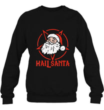 Load image into Gallery viewer, Hail Santa Hail Metal Santa Claus Christmas T-Shirt, Ladies T-Shirt, LongSleeve, Sweatshirt, Hoodie 2D
