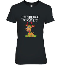 Load image into Gallery viewer, I’m The Dog Lover Elf Dog Reindeer Version T-Shirt, Ladies T-Shirt, LongSleeve, Sweatshirt, Hoodie 2D

