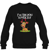 Load image into Gallery viewer, I’m The Dog Lover Elf Dog Reindeer Version T-Shirt, Ladies T-Shirt, LongSleeve, Sweatshirt, Hoodie 2D
