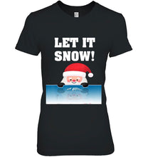 Load image into Gallery viewer, Let It Snow Funny Cartoon Santa Claus Cocaine Christmas Vesion2 T-Shirt, Ladies T-Shirt, LongSleeve, Sweatshirt, Hoodie 2D
