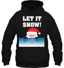 Load image into Gallery viewer, Let It Snow Funny Cartoon Santa Claus Cocaine Christmas Vesion2 T-Shirt, Ladies T-Shirt, LongSleeve, Sweatshirt, Hoodie 2D
