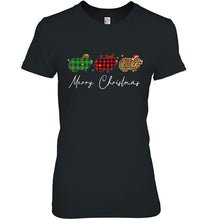 Load image into Gallery viewer, Merry Christmas Guinea Pig Plaid Leopard Reindeer Santa Hat T-Shirt, Ladies T-Shirt, LongSleeve, Sweatshirt, Hoodie 2D
