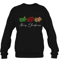 Load image into Gallery viewer, Merry Christmas Guinea Pig Plaid Leopard Reindeer Santa Hat T-Shirt, Ladies T-Shirt, LongSleeve, Sweatshirt, Hoodie 2D
