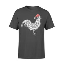 Load image into Gallery viewer, Chicken Diamond Christmas T-Shirt, Ladies T-Shirt 2D
