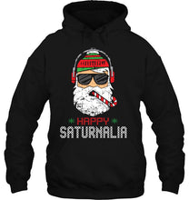 Load image into Gallery viewer, Happy Saturnalia Santa Claus Christmas T-Shirt, Ladies T-Shirt, LongSleeve, Sweatshirt, Hoodie 2D
