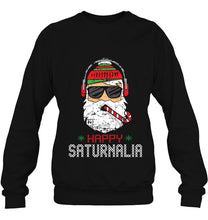 Load image into Gallery viewer, Happy Saturnalia Santa Claus Christmas T-Shirt, Ladies T-Shirt, LongSleeve, Sweatshirt, Hoodie 2D
