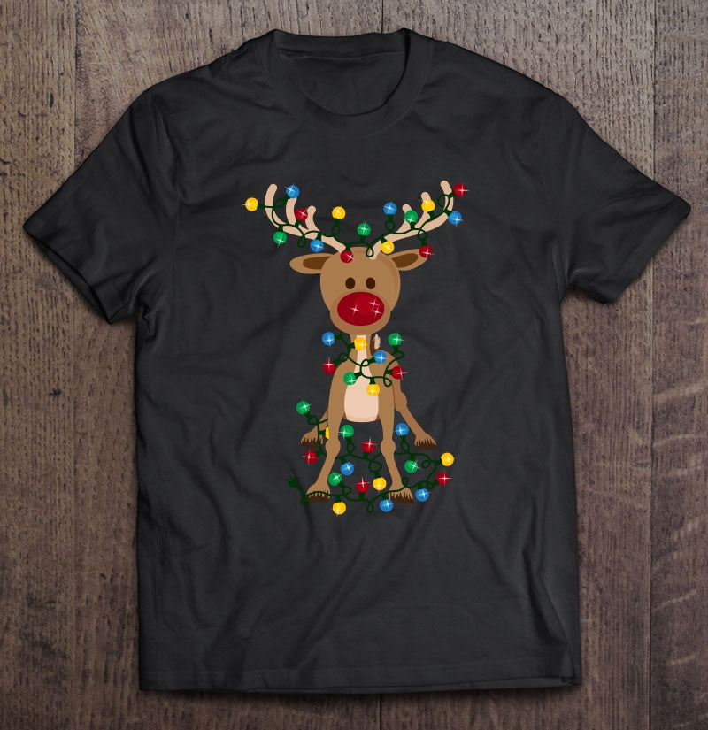 Adorable Reindeer Classic T-Shirt, Ladies T-Shirt, LongSleeve, Sweatshirt, Hoodie 2D