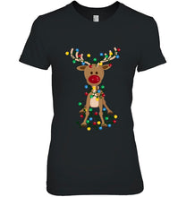 Load image into Gallery viewer, Adorable Reindeer Classic T-Shirt, Ladies T-Shirt, LongSleeve, Sweatshirt, Hoodie 2D
