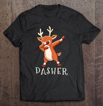 Load image into Gallery viewer, Dasher Santas Reindeers Family Matching Outfit Christmas T-Shirt, Ladies T-Shirt, LongSleeve, Sweatshirt, Hoodie 2D
