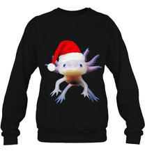 Load image into Gallery viewer, Axolotl Christmas Shirt Gifts Santa Hat T-Shirt, Ladies T-Shirt, LongSleeve, Sweatshirt, Hoodie 2D
