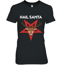 Load image into Gallery viewer, Funny Hail Santa Atheist Christmas Reindeer T-Shirt, Ladies T-Shirt, LongSleeve, Sweatshirt, Hoodie 2D
