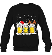 Load image into Gallery viewer, Beer Christmas Mug Santa Reinbeer Xmas Lights T-Shirt, Ladies T-Shirt,  Sweatshirt, Hoodie 2D
