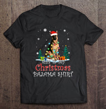 Load image into Gallery viewer, Christmas German Shepherd Pajama Lights Funny Gift Love Dog T-Shirt, Ladies T-Shirt,  Sweatshirt, Hoodie 2D
