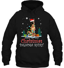 Load image into Gallery viewer, Christmas German Shepherd Pajama Lights Funny Gift Love Dog T-Shirt, Ladies T-Shirt,  Sweatshirt, Hoodie 2D
