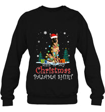 Load image into Gallery viewer, Christmas German Shepherd Pajama Lights Funny Gift Love Dog T-Shirt, Ladies T-Shirt,  Sweatshirt, Hoodie 2D
