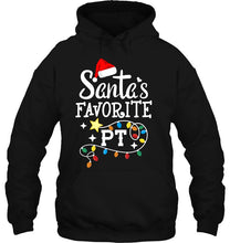 Load image into Gallery viewer, Christmas Physical Therapist Therapy Santa’s Favorite Pt T-Shirt, Ladies T-Shirt,  Sweatshirt, Hoodie 2D
