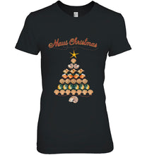 Load image into Gallery viewer, Maui Christmas Shirt-Hawaiian Christmas Shell Tree T-Shirt, Ladies T-Shirt, LongSleeve, Sweatshirt, Hoodie 2D

