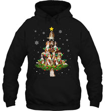 Load image into Gallery viewer, Cavalier King Charles Spaniel Christmas Tree Xmas T-Shirt, Ladies T-Shirt,  Sweatshirt, Hoodie 2D
