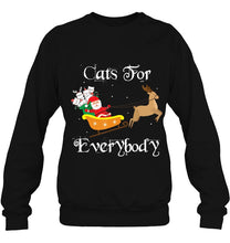 Load image into Gallery viewer, Cats For Everybody Christmas Santa Cute Cat Lover Xmas T-Shirt, Ladies T-Shirt,  Sweatshirt, Hoodie 2D
