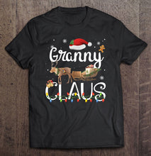 Load image into Gallery viewer, Granny Claus Funny Grandma Santa Pajamas Christmas T-Shirt, Ladies T-Shirt,  Sweatshirt, Hoodie 2D
