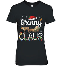 Load image into Gallery viewer, Granny Claus Funny Grandma Santa Pajamas Christmas T-Shirt, Ladies T-Shirt,  Sweatshirt, Hoodie 2D
