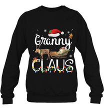 Load image into Gallery viewer, Granny Claus Funny Grandma Santa Pajamas Christmas T-Shirt, Ladies T-Shirt,  Sweatshirt, Hoodie 2D
