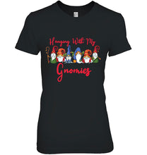 Load image into Gallery viewer, Hanging With My Gnomies Funny Gnome Christmas Lovers Gifts T-Shirt, Ladies T-Shirt,  Sweatshirt, Hoodie 2D
