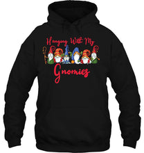 Load image into Gallery viewer, Hanging With My Gnomies Funny Gnome Christmas Lovers Gifts T-Shirt, Ladies T-Shirt,  Sweatshirt, Hoodie 2D
