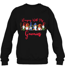Load image into Gallery viewer, Hanging With My Gnomies Funny Gnome Christmas Lovers Gifts T-Shirt, Ladies T-Shirt,  Sweatshirt, Hoodie 2D

