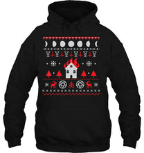 Load image into Gallery viewer, Burning Church Satanic Lucifer Pentagram Upside Down Cr T-Shirt, Ladies T-Shirt,  Sweatshirt, Hoodie 2D

