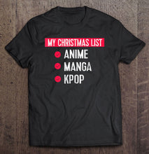 Load image into Gallery viewer, Funny Kpop Anime Manga Christmas T-Shirt, Ladies T-Shirt, LongSleeve, Sweatshirt, Hoodie 2D
