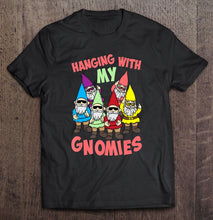 Load image into Gallery viewer, Hanging With My Gnomies Gnome Christmas Lovers T-Shirt, Ladies T-Shirt,  Sweatshirt, Hoodie 2D
