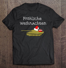 Load image into Gallery viewer, Frohlich Weihnachten – Panzer Christmas Panzer T-Shirt, Ladies T-Shirt,  Sweatshirt, Hoodie 2D
