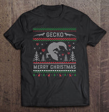 Load image into Gallery viewer, Gecko Funny Ugly Christmas Sweater Style T-Shirt, Ladies T-Shirt,  Sweatshirt, Hoodie 2D
