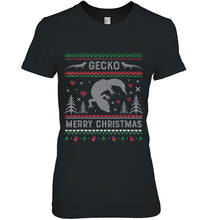 Load image into Gallery viewer, Gecko Funny Ugly Christmas Sweater Style T-Shirt, Ladies T-Shirt,  Sweatshirt, Hoodie 2D
