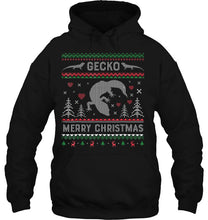 Load image into Gallery viewer, Gecko Funny Ugly Christmas Sweater Style T-Shirt, Ladies T-Shirt,  Sweatshirt, Hoodie 2D
