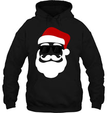 Load image into Gallery viewer, Hipster Santa Claus With Sunglasses Funny Gift For Christmas T-Shirt, Ladies T-Shirt, LongSleeve, Sweatshirt, Hoodie 2D
