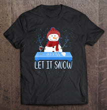 Load image into Gallery viewer, Let It Snow Santa Cocaine Adult Humor Snowman Funny Gag Gift T-Shirt, Ladies T-Shirt,  Sweatshirt, Hoodie 2D
