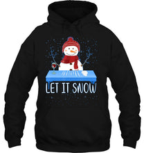 Load image into Gallery viewer, Let It Snow Santa Cocaine Adult Humor Snowman Funny Gag Gift T-Shirt, Ladies T-Shirt,  Sweatshirt, Hoodie 2D
