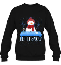 Load image into Gallery viewer, Let It Snow Santa Cocaine Adult Humor Snowman Funny Gag Gift T-Shirt, Ladies T-Shirt,  Sweatshirt, Hoodie 2D
