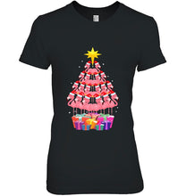 Load image into Gallery viewer, Flamingo Ugly Christmas Tree Funny T-Shirt, Ladies T-Shirt,  Sweatshirt, Hoodie 2D
