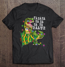 Load image into Gallery viewer, Dinosaur Christmas Shirt Fa Ra Rawr Tree Rex Boys Xmas T-Shirt, Ladies T-Shirt, LongSleeve, Sweatshirt, Hoodie 2D

